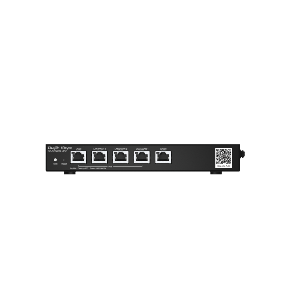 Reyee 5 Port High Performance Cloud Managed PoE Router Getic