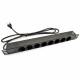 SHUCKO PDU 19" 1U 8-port (EU) diodo pannello in PVC spina di EU