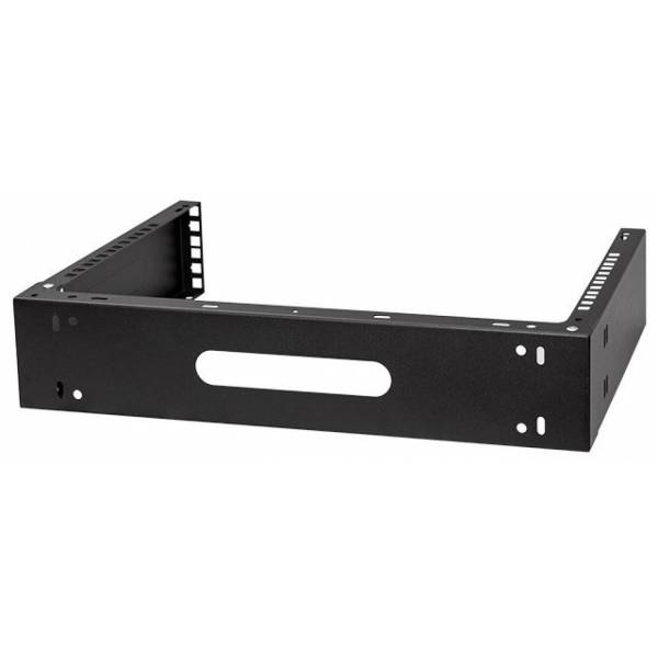 Supporto rack fissato al muro 19" 2U, 330mm, Nero