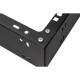 Supporto rack fissato al muro 19" 2U, 330mm, Nero