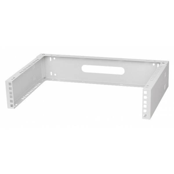 Rack Holder Wall mounted 19" 2U, 330mm, Gray