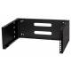 Supporto rack fissato al muro 19" 4U, 330mm, Nero