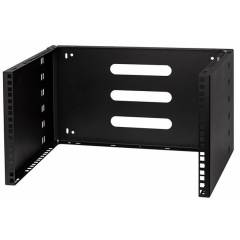 Supporto rack fissato al muro 19" 6U/4U, 330mm, Nero