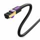 Cavo patch SSTP Cat7 0.5m nero