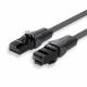 Cavo patch piatto UTP Cat6 1.5m nero