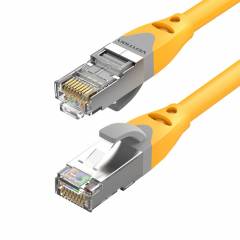 Cavo patch SSTP Cat6A 25m giallo