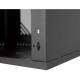 Armadio rack 19" 12U, 600mm, porta in vetro, nero