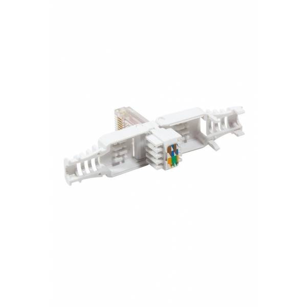 RJ45 Connettore senza attrezzi Cat6 bianco