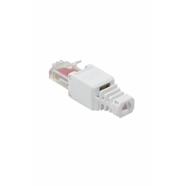 RJ45 Connettore senza attrezzi Cat6 bianco