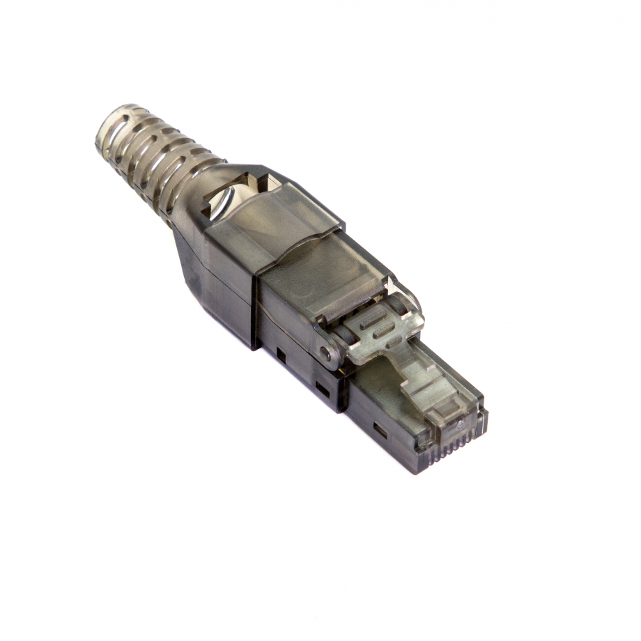 RJ45 Connettore senza attrezzi Cat6 nero