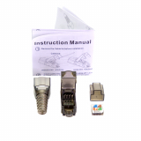 RJ45 Connettore senza attrezzi Cat6 nero