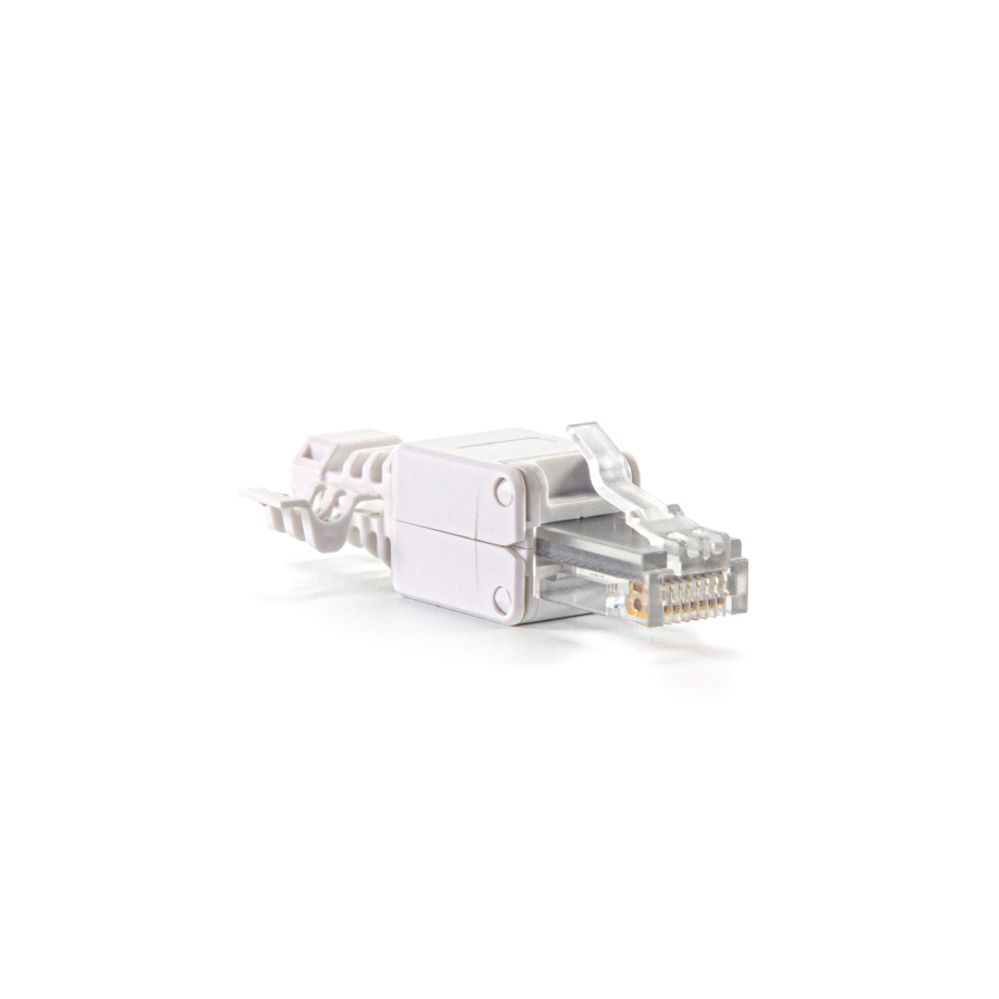 RJ45 Connettore senza attrezzi UTP Cat6A bianco