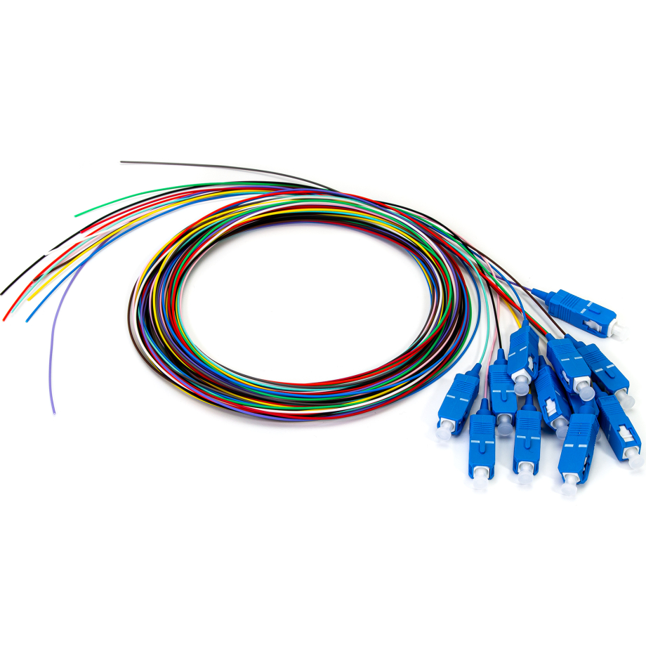 Pigtail SC/UPC SM OS2 G652D 2m, 12 pcs