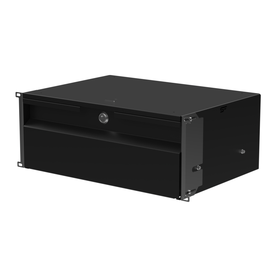 Cassetto rack 19" 4U, 320mm, Nero