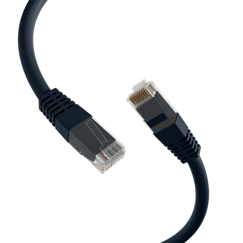 Cavo patch Cat5e 1m nero