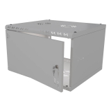 Armadio rack 19" 6U, 450mm, porta piena, grigio