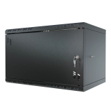 Armadio rack 19" 6U, 350mm, porta piena, nero